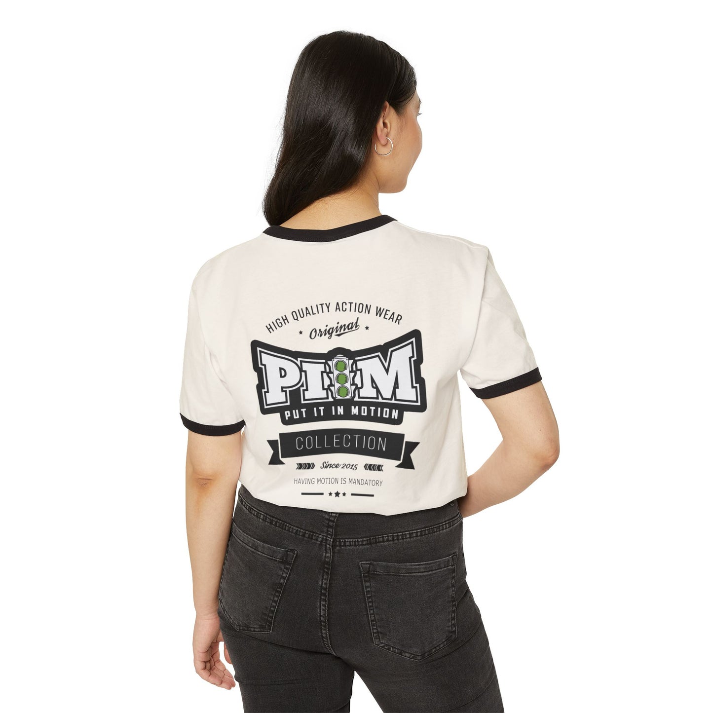 PIIM Unisex Cotton Ringer T-Shirt