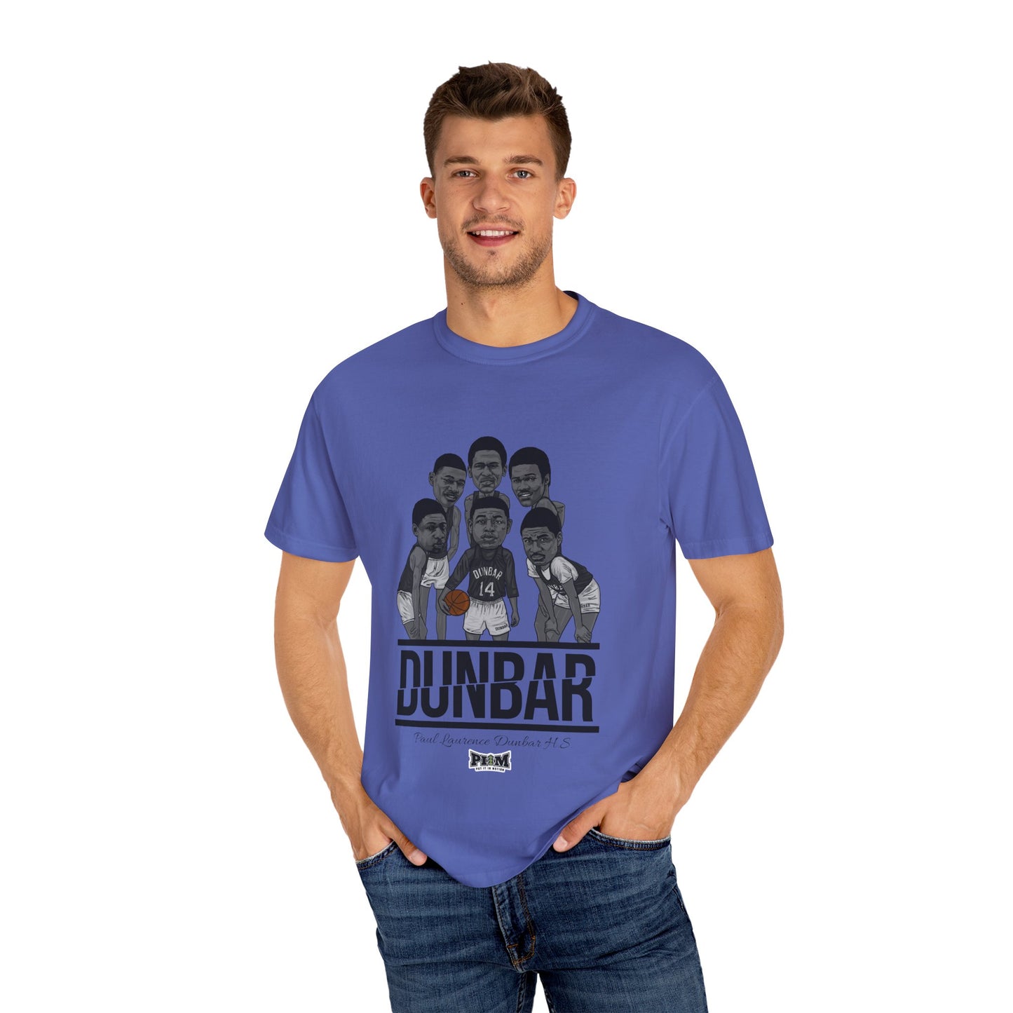 Dunbar BBall Team Unisex Garment-Dyed T-shirt