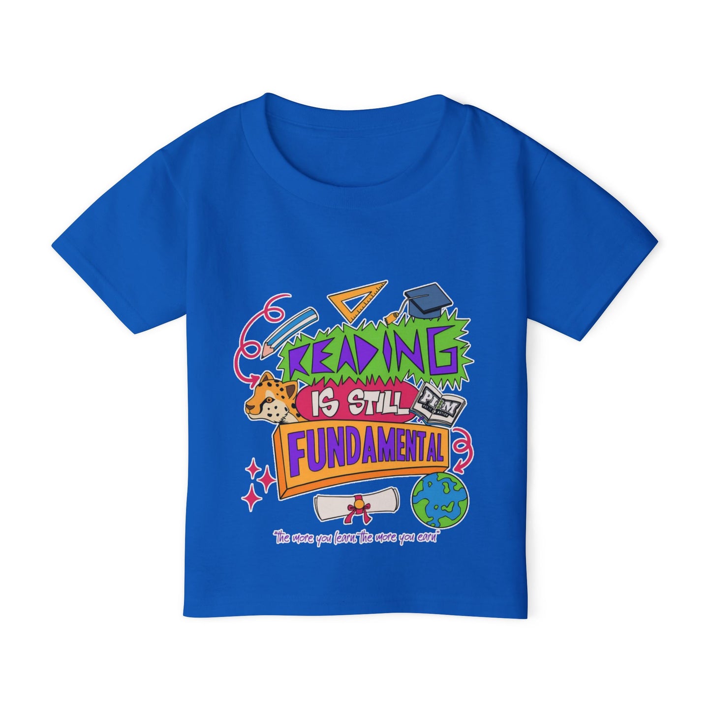 Reading Is Still Fundamental Heavy Cotton™ Toddler T-shirt
