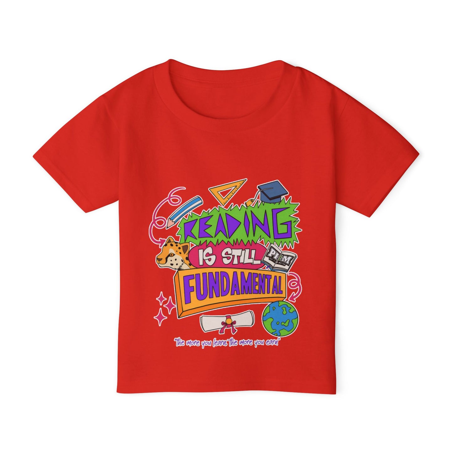 Reading Is Still Fundamental Heavy Cotton™ Toddler T-shirt