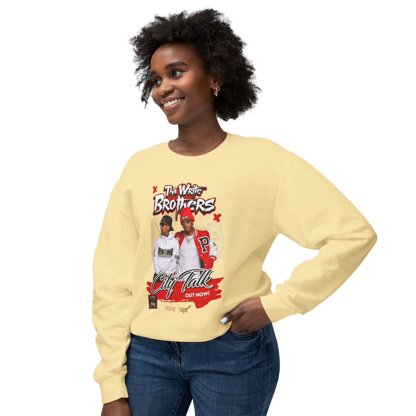 Tha Write Brothers Unisex Lightweight Crewneck Sweatshirt