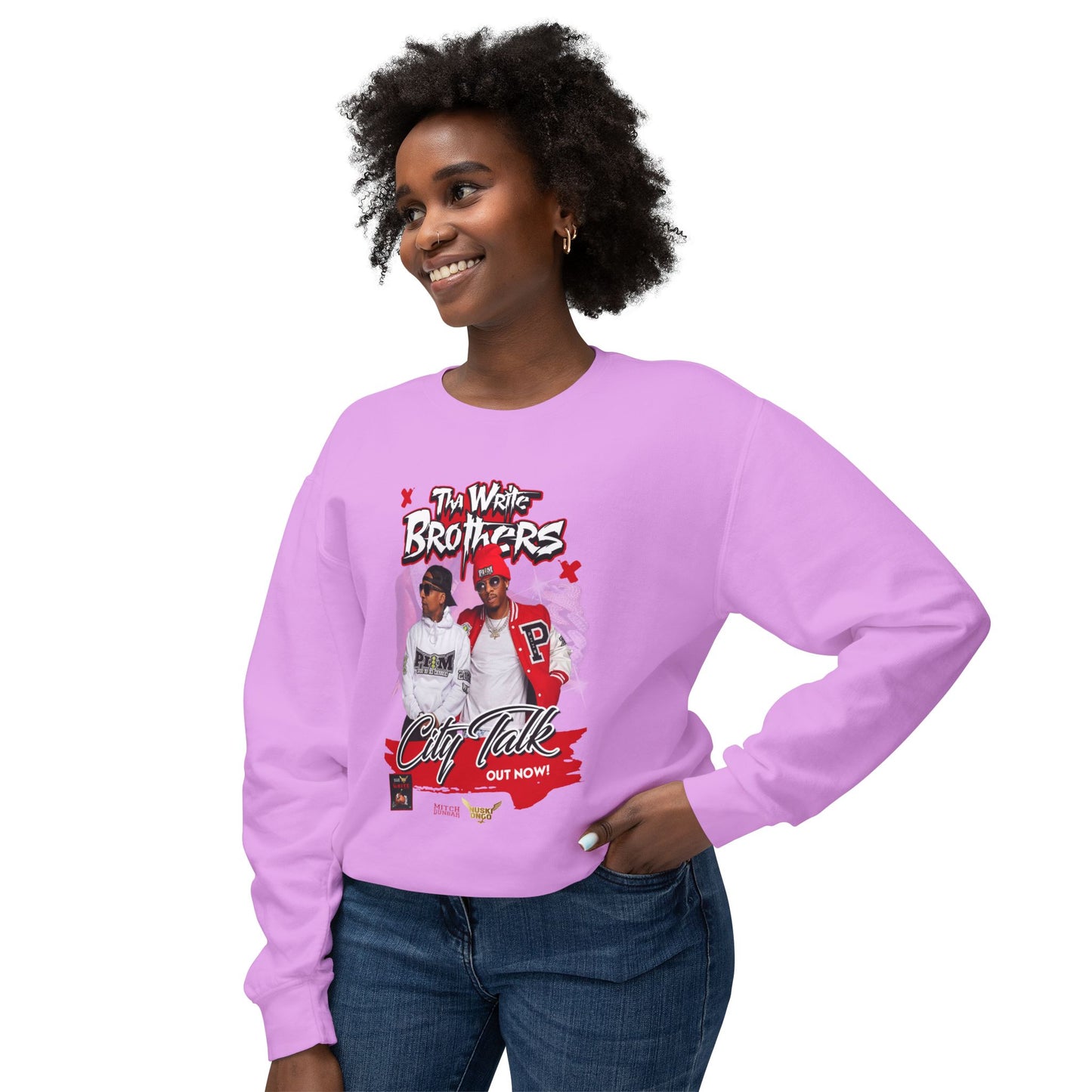 Tha Write Brothers Unisex Lightweight Crewneck Sweatshirt