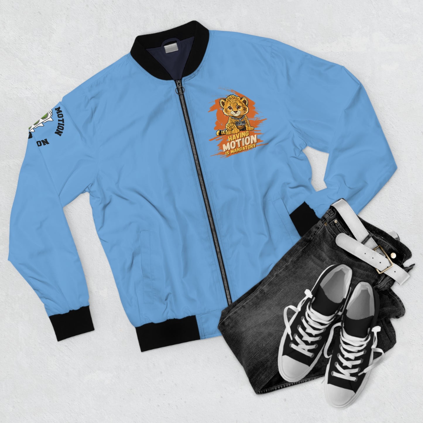 Baby Cheetah Men's Bomber Jacket (AOP)