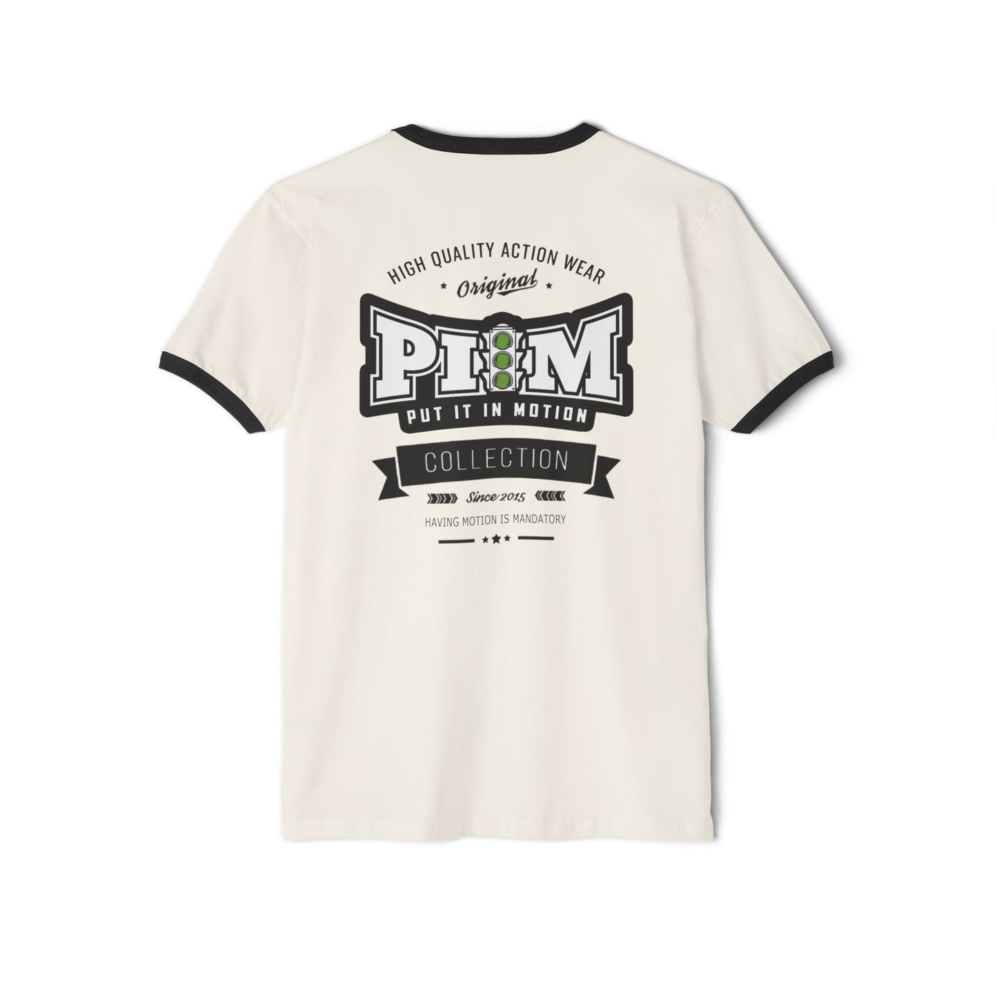 PIIM Unisex Cotton Ringer T-Shirt