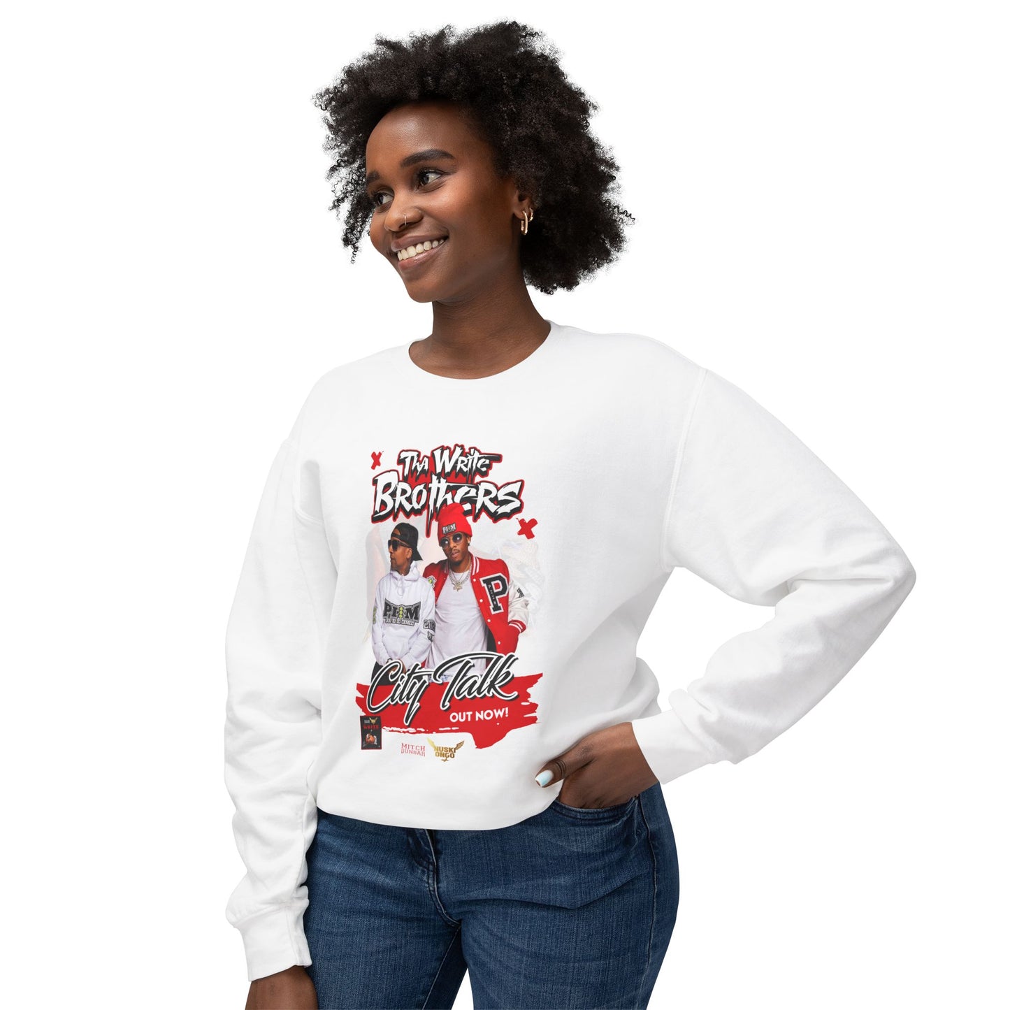 Tha Write Brothers Unisex Lightweight Crewneck Sweatshirt