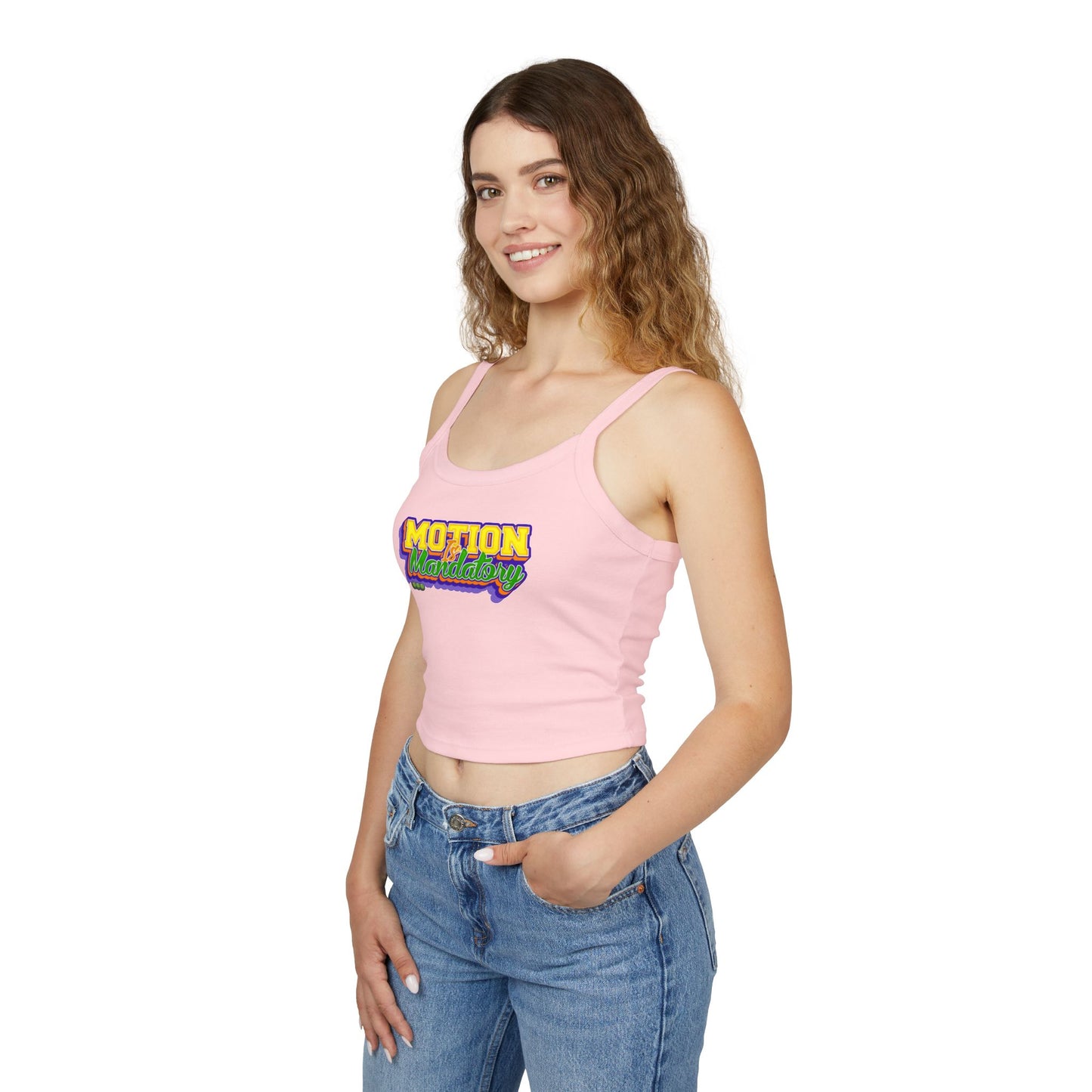 Motion Is Mandatory Women's Spaghetti Strap Tank Top