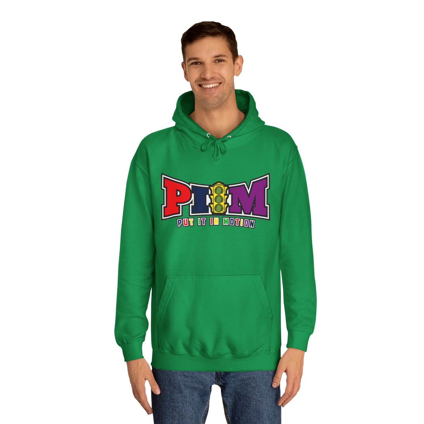 Put It In Motion Hoodie (rainbow logo)