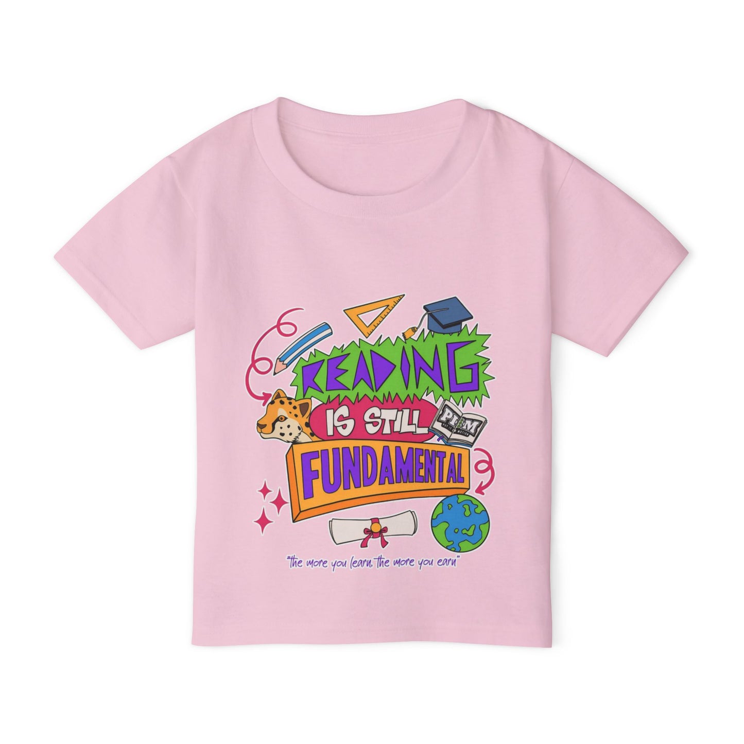 Reading Is Still Fundamental Heavy Cotton™ Toddler T-shirt