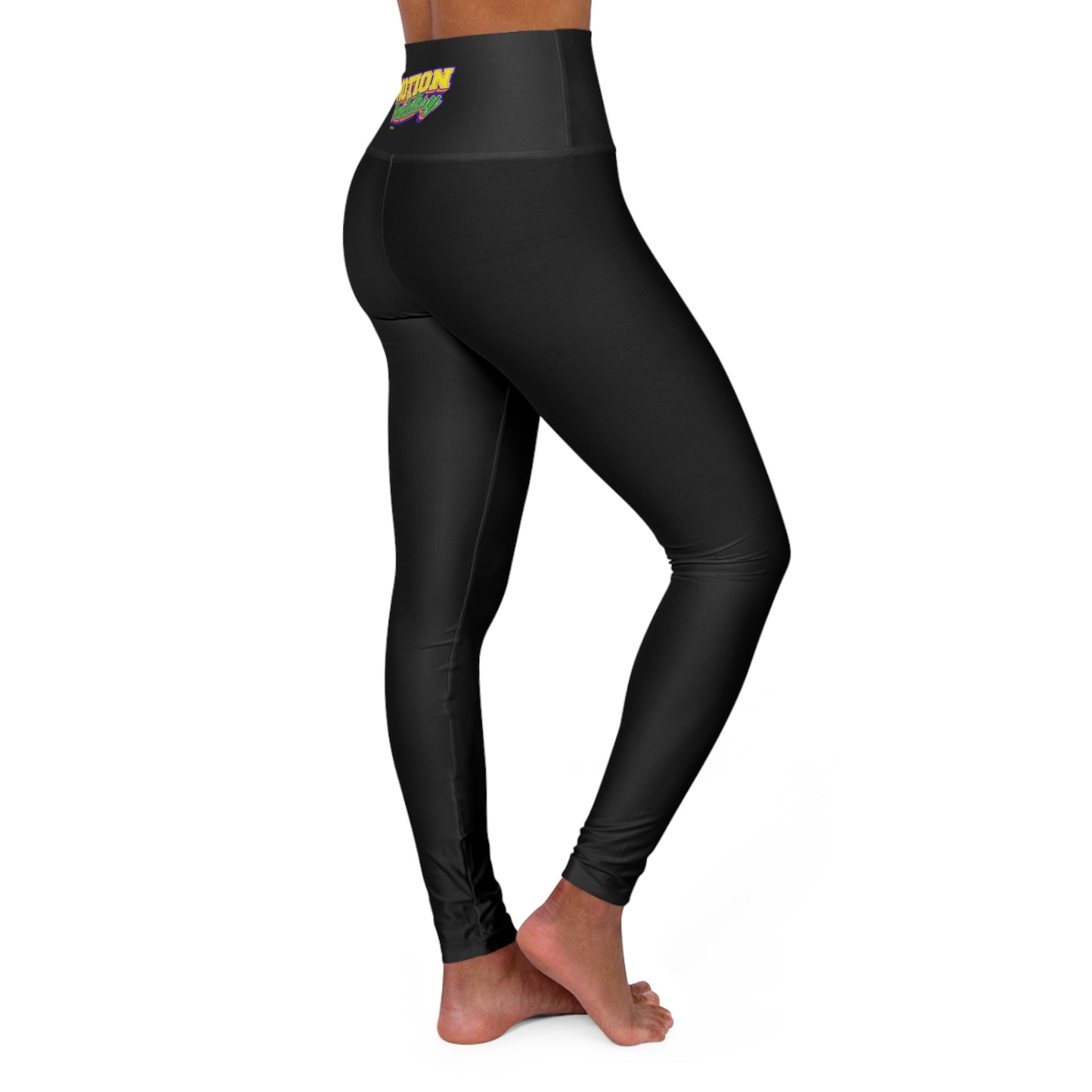 Motion Is Mandatory High Waisted Yoga Leggings (AOP)