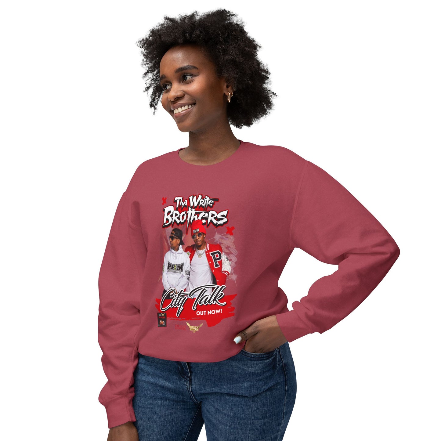 Tha Write Brothers Unisex Lightweight Crewneck Sweatshirt