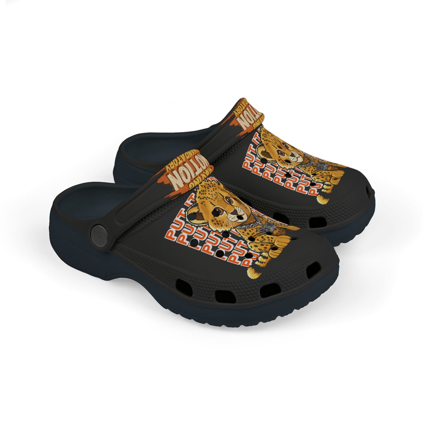 Baby Cheetah Kid's EVA Foam Clogs (AOP)