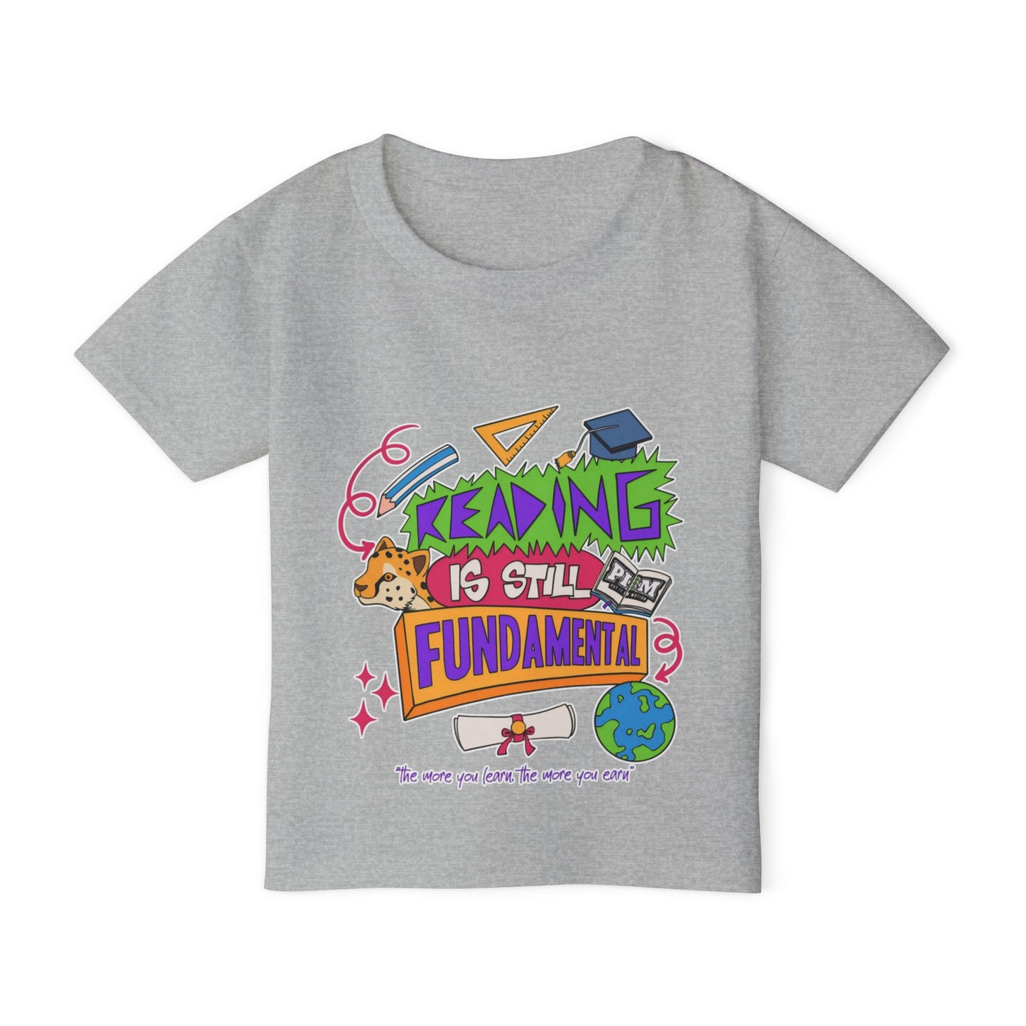 Reading Is Still Fundamental Heavy Cotton™ Toddler T-shirt
