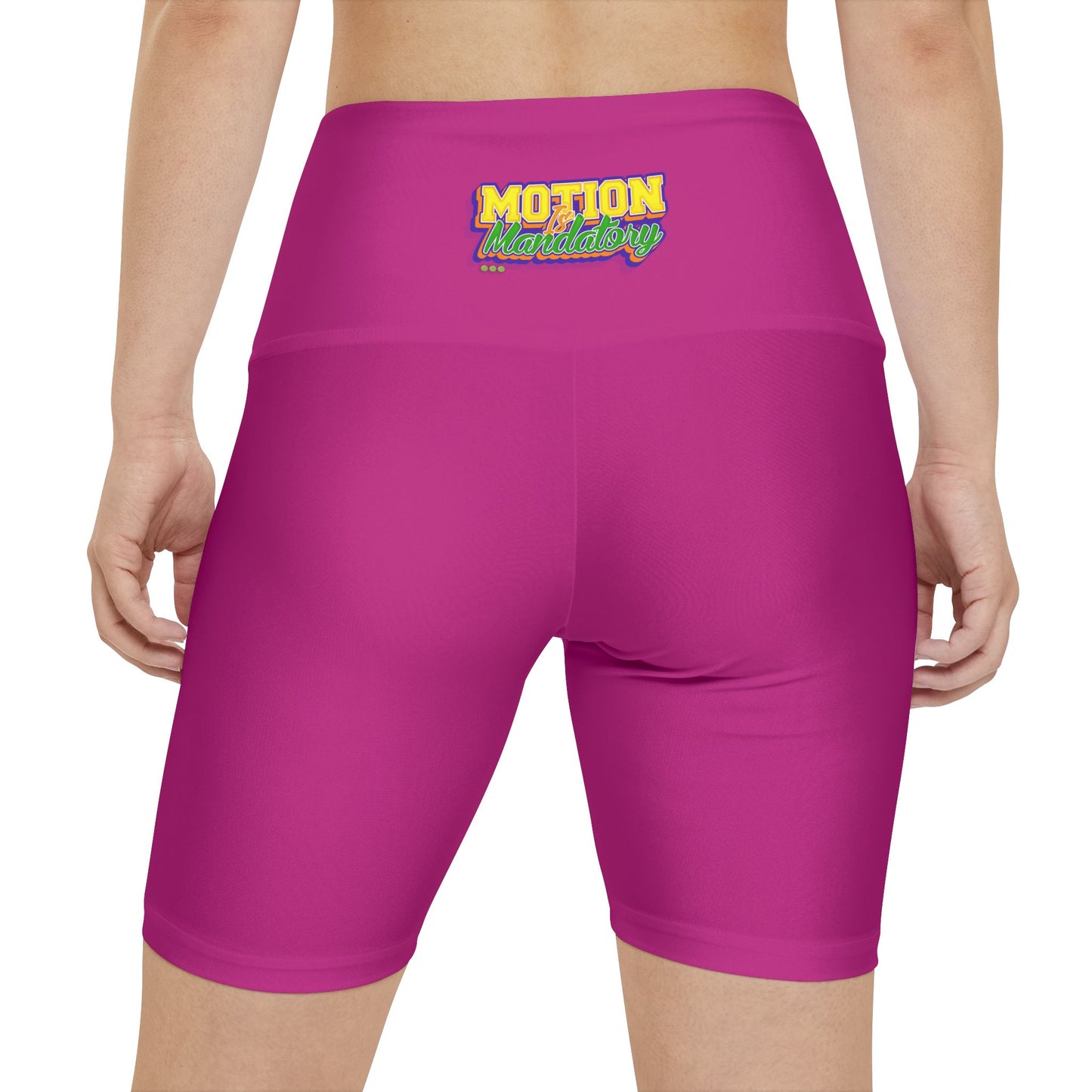 Motion Is Mandatory Women's Workout Shorts (AOP)