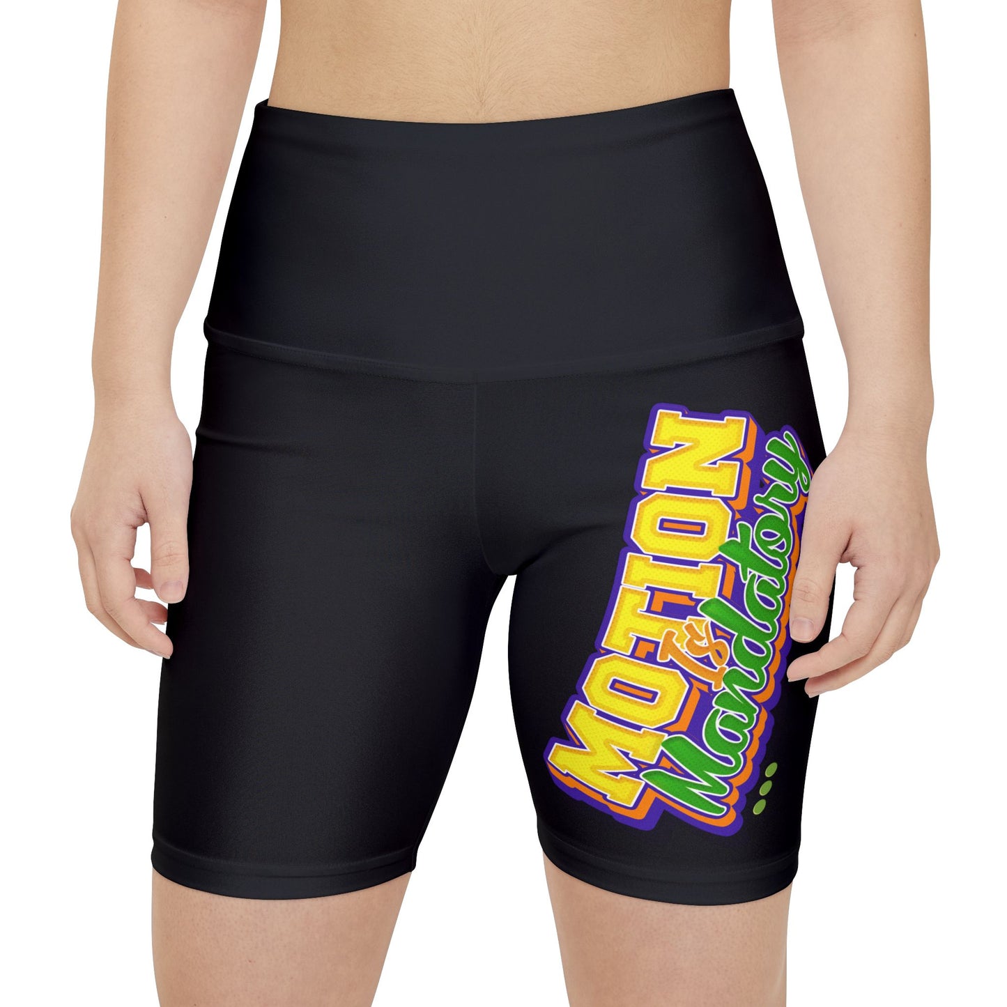Motion Is Mandatory Women's Workout Shorts (AOP)
