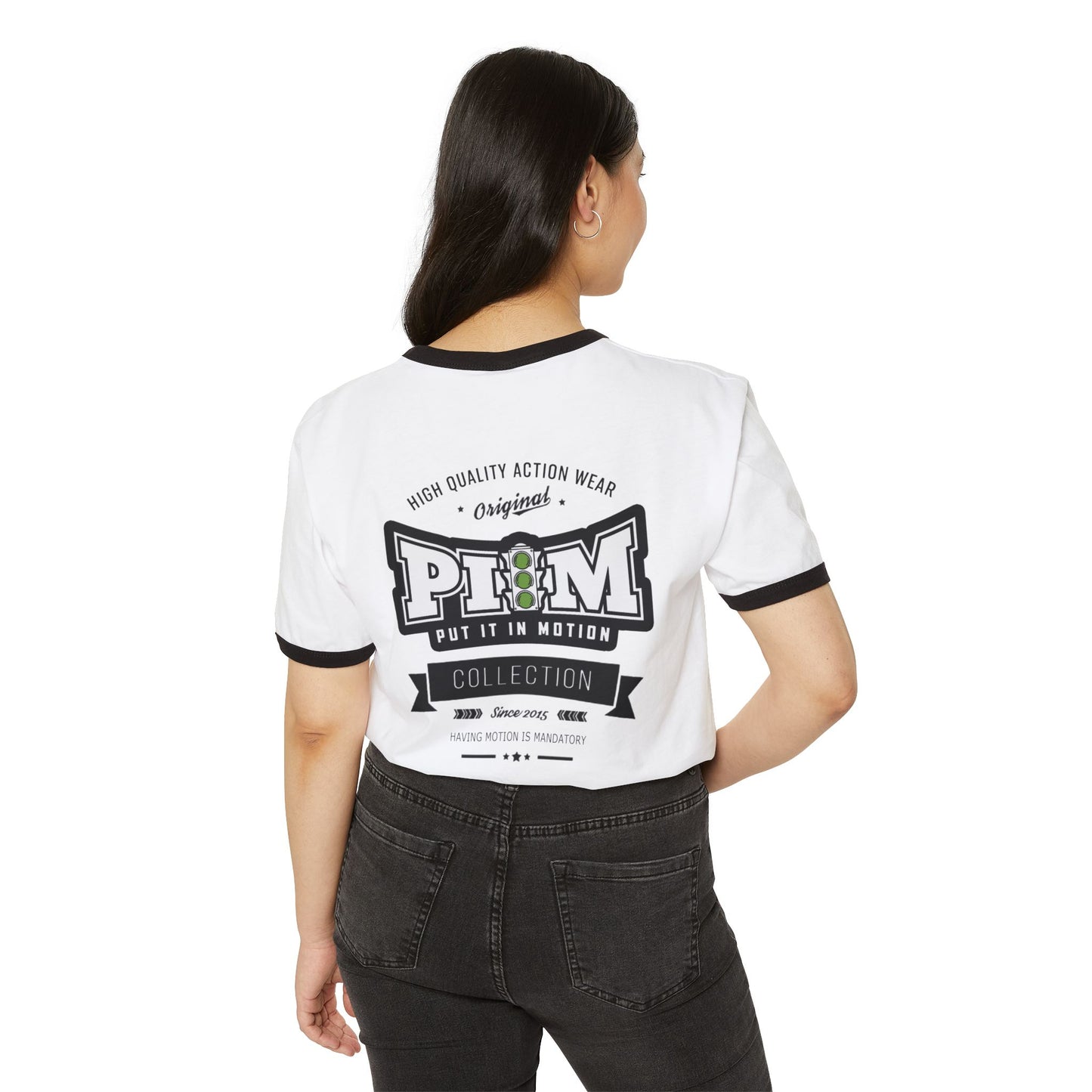 PIIM Unisex Cotton Ringer T-Shirt