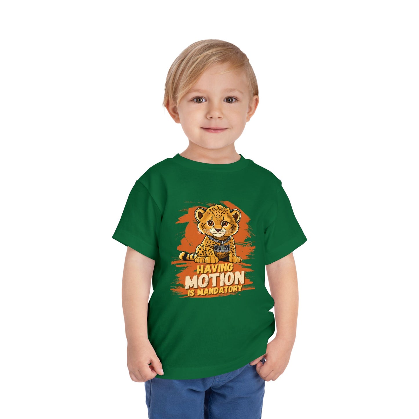 Baby Cheetah Toddler Short Sleeve Tee