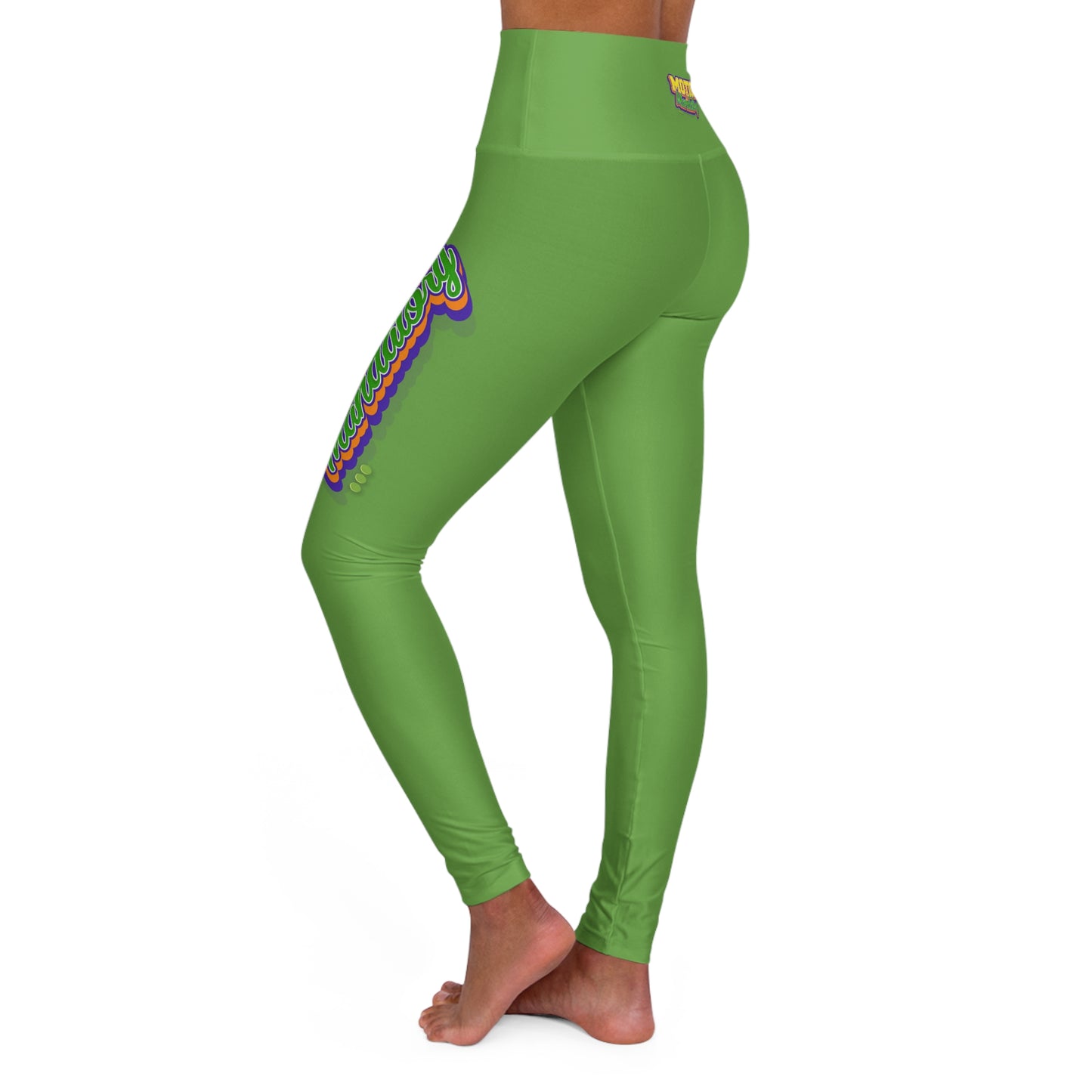 Motion Is Mandatory High Waisted Yoga Leggings (AOP)