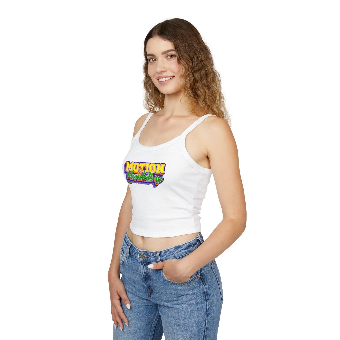 Motion Is Mandatory Women's Spaghetti Strap Tank Top