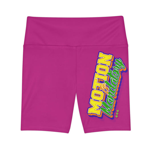 Motion Is Mandatory Women's Workout Shorts (AOP)