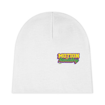 Motion Is Mandatory Baby Beanie (AOP)