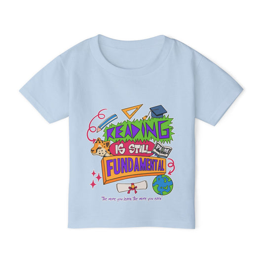 Reading Is Still Fundamental Heavy Cotton™ Toddler T-shirt
