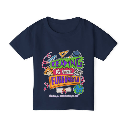 Reading Is Still Fundamental Heavy Cotton™ Toddler T-shirt
