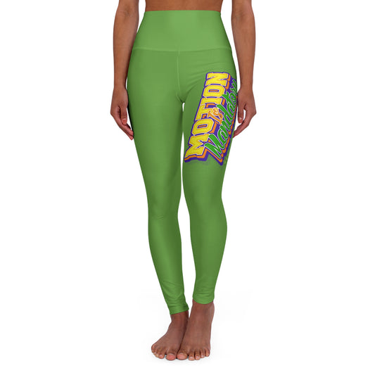 Motion Is Mandatory High Waisted Yoga Leggings (AOP)