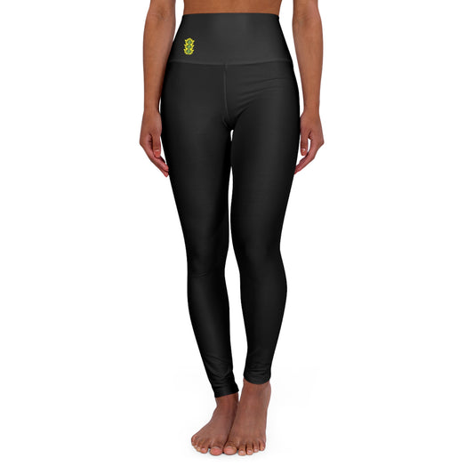 Motion Is Mandatory High Waisted Yoga Leggings (AOP)