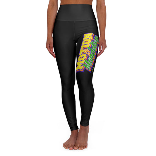 Motion Is Mandatory High Waisted Yoga Leggings (AOP)
