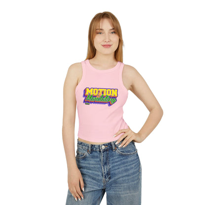Motion Is Mandatory Women's Micro Rib Racer Tank Top