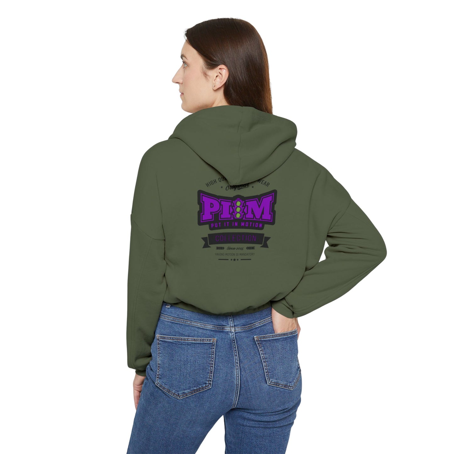 PIIM Women's Cinched Bottom Hoodie