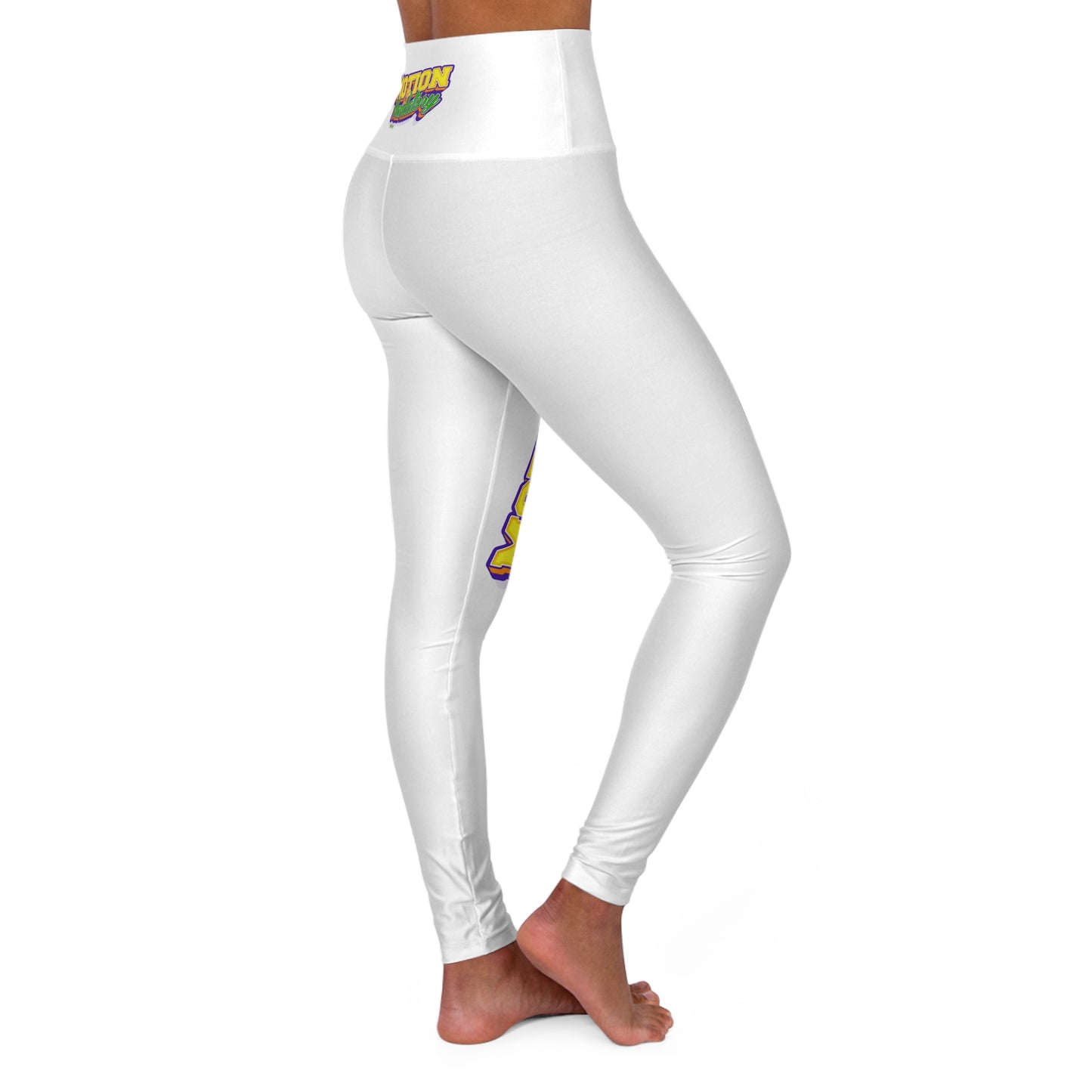 Motion Is Mandatory High Waisted Yoga Leggings (AOP)